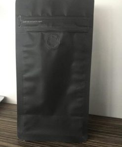 Ayın Ürünü                                          (WİPF DOYPAK SERİSİ- FLAT BOTTOM (POUCH ZİPLİ& VALFLİ) MAT SİYAH (11×22,5x8cm-250gr)